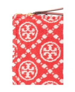Tory Burch Red T Monogram Terry Clutch Bag 9 Tory Burch Red T Monogram Terry Clutch Bag -Tory Burch 6ce6a185d3606a2b72c4a18251d69faa