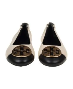 Tory Burch Claire Ballerina In Leather With Logo 7 Tory Burch Claire Ballerina In Leather With Logo -Tory Burch 6ecf1e2a131207fcf33142e10c94dcf0