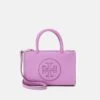 Tory Burch Ella Mini Tote - Handbag - Bright Amethyst