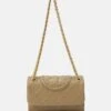Tory Burch Fleming Soft Small Convertible Shoulder - Across Body Bag - Pebblestone