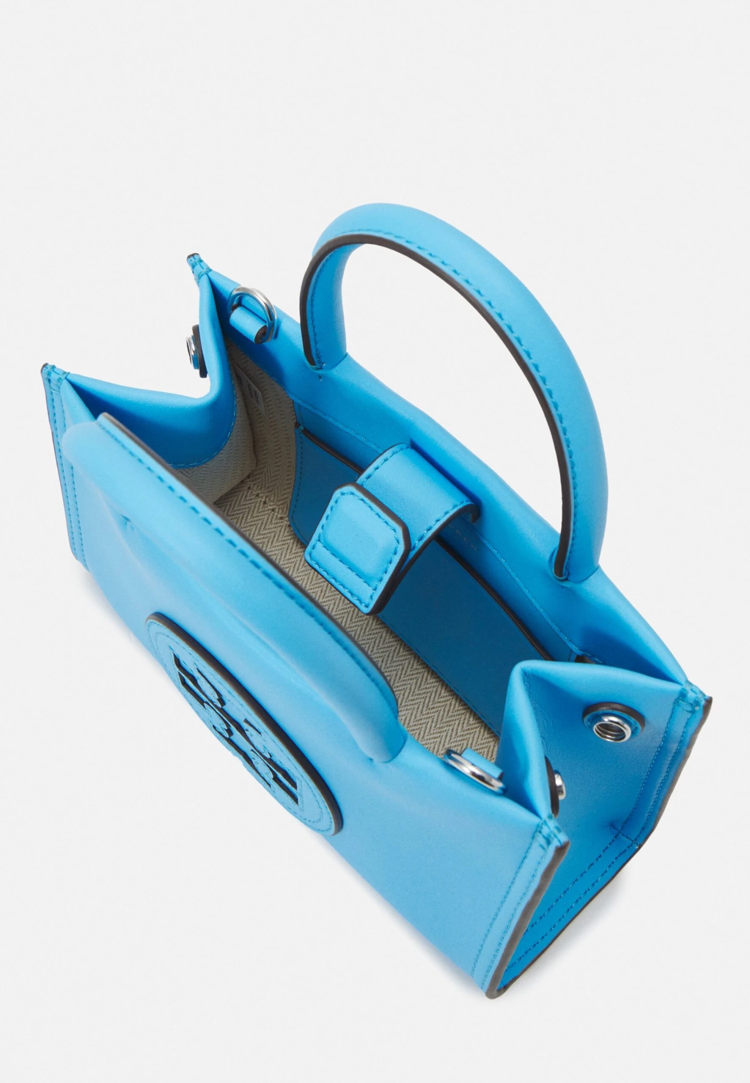 Tory Burch Ella Mini Tote - Handbag - Moroccan Blue 3 Tory Burch Ella Mini Tote - Handbag - Moroccan Blue - Image 3