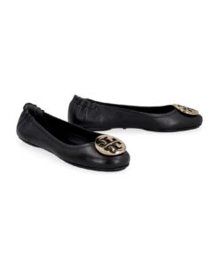 Tory Burch Minnie Travel Leather Ballet Flats -Tory Burch 72a92eceb0f72e743c4406cd93a5657b