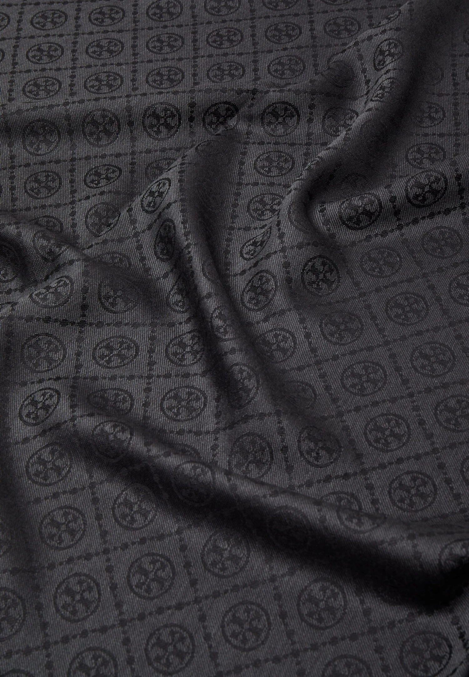 Tory Burch Dot Traveler - Scarf - Black 4 Tory Burch Dot Traveler - Scarf - Black - Image 4