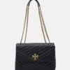 Tory Burch Kira Chevron Convertible Shoulder - Across Body Bag - Black