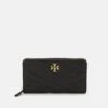 Tory Burch Kira Chevron Zip Continental Wallet - Wallet - Black