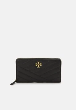 Tory Burch Kira Chevron Zip Continental Wallet - Wallet - Black