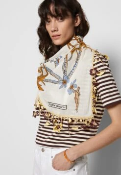 Tory Burch Climbing Palms Square - Foulard - French Cream 8 Tory Burch Climbing Palms Square - Foulard - French Cream -Tory Burch 7eec13b6a4764ab395781be5e1566a10