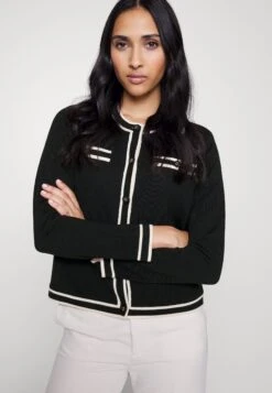 Tory Burch Kendra Cardigan - Cardigan - Black / French Cream 14 Tory Burch Kendra Cardigan - Cardigan - Black / French Cream -Tory Burch 81176e1dfd3d4665bcaa27e6b20b023b