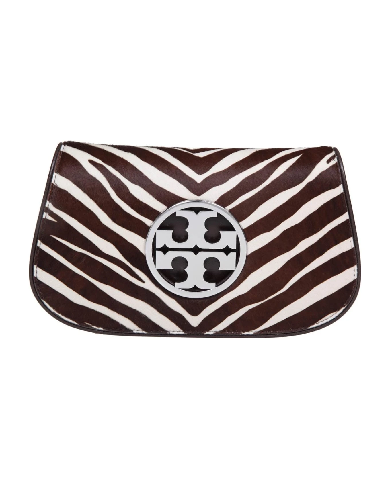 Tory Burch Reva Clutch In Zebra Print Pony 1 Tory Burch Reva Clutch In Zebra Print Pony