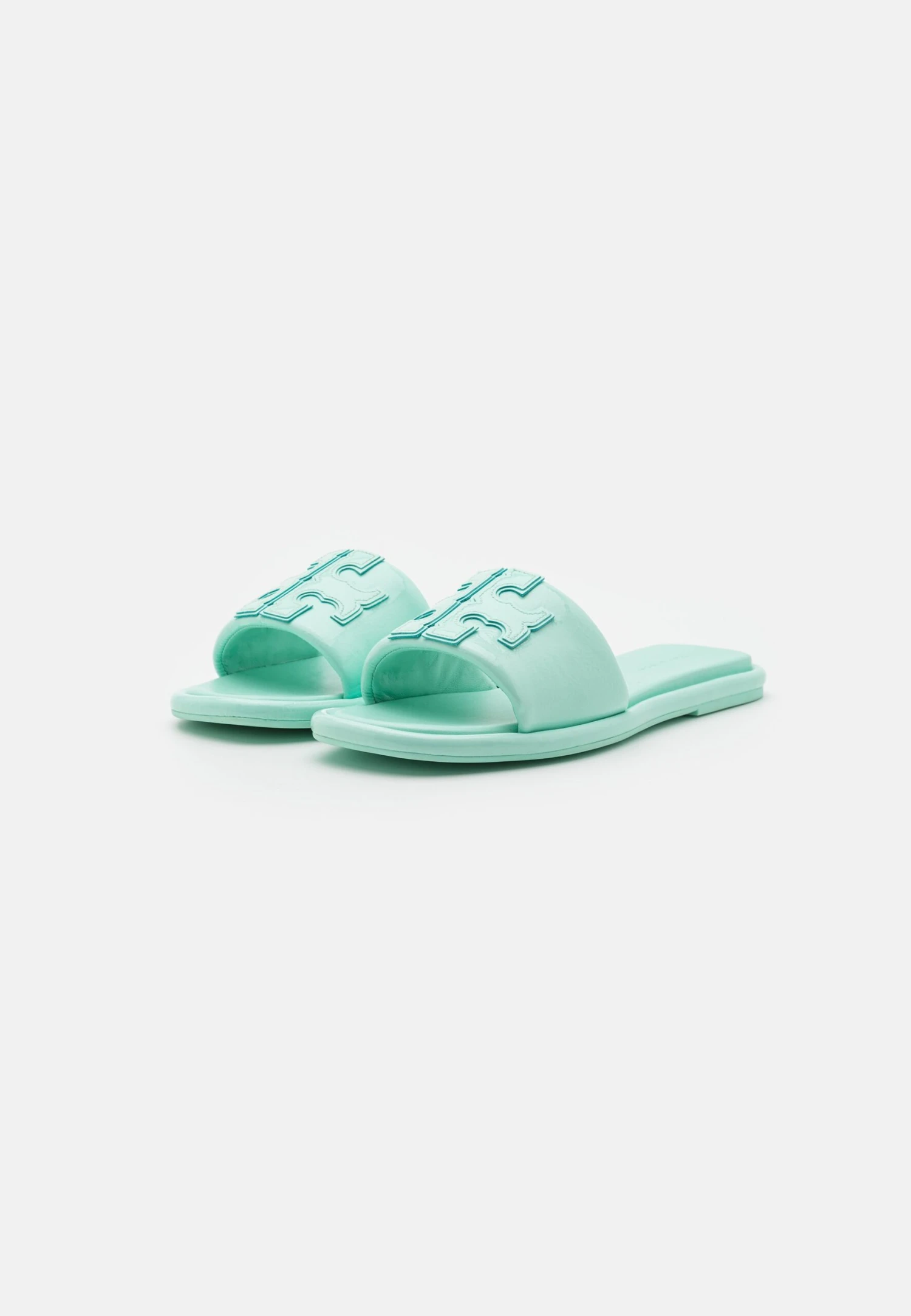 Tory Burch Double T Sport Slide - Mules - Caribbean Mist 3 Tory Burch Double T Sport Slide - Mules - Caribbean Mist - Image 3