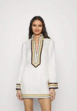 Tory Burch Embroidered Tory Tunic - Beach Accessory - Ivory