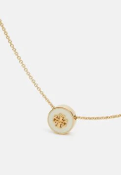 Tory Burch Kira Pendant Necklace - Necklace - Gold-Coloured/New Ivory -Tory Burch 882612bd2b394450bdccdf779f365de9