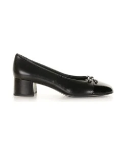 Tory Burch Black Leather Pump With Bow