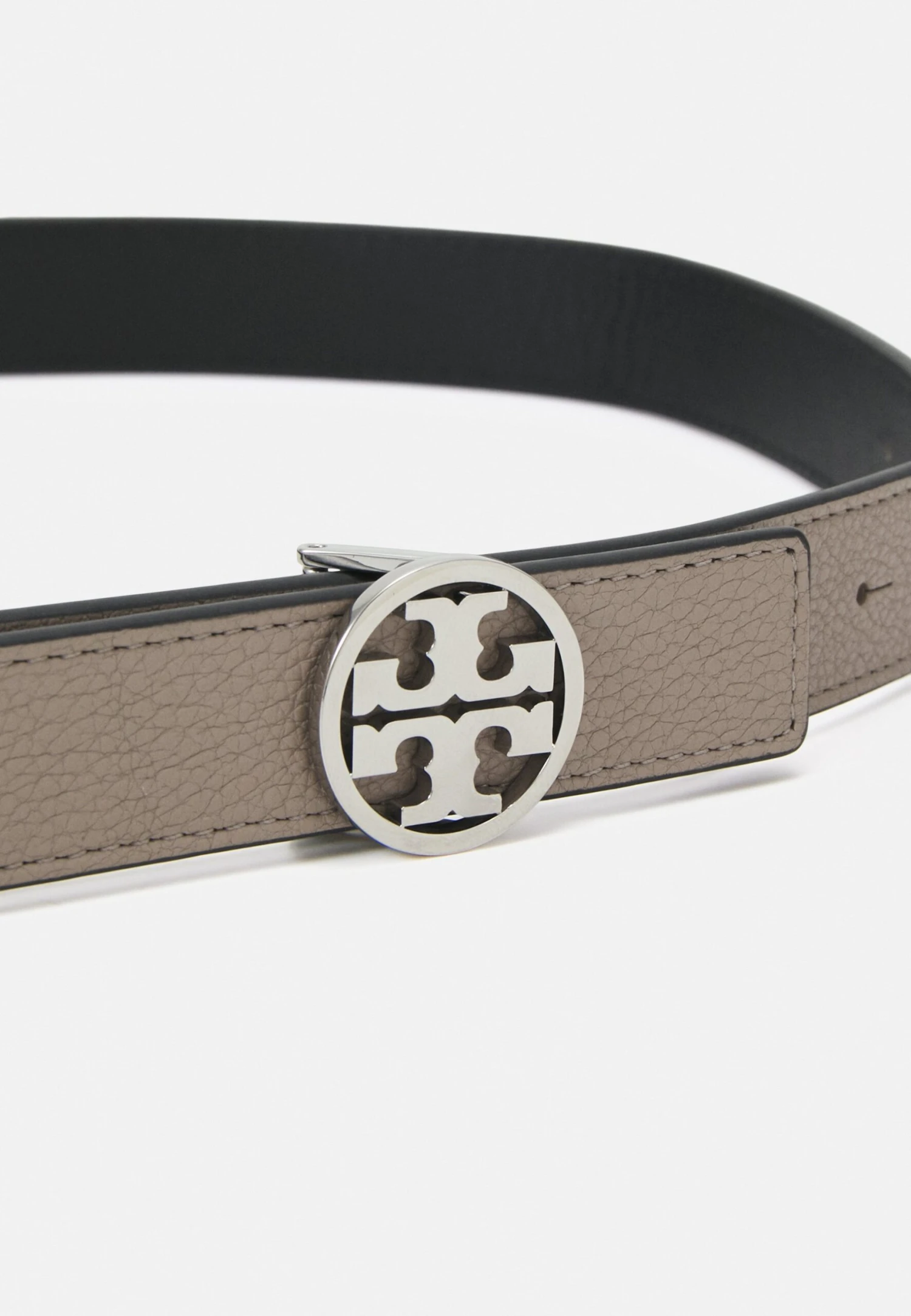 Tory Burch Miller Reversible Belt - Belt - Gray Heron/Black/Silver-Coloured 4 Tory Burch Miller Reversible Belt - Belt - Gray Heron/Black/Silver-Coloured - Image 4