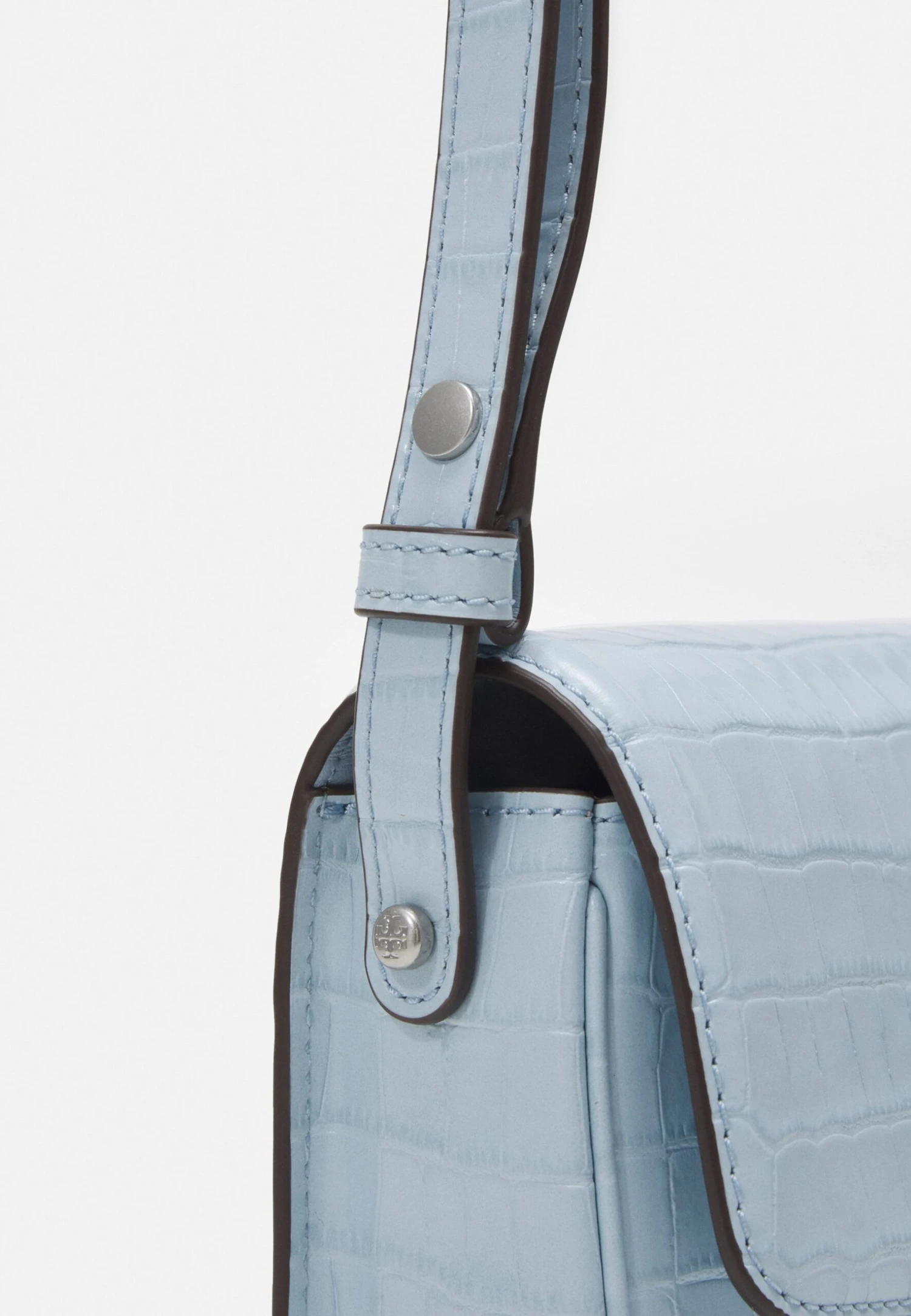 Tory Burch Robinson Embossed Convertible Shoulder - Handbag - Blue Mist 4 Tory Burch Robinson Embossed Convertible Shoulder - Handbag - Blue Mist - Image 4