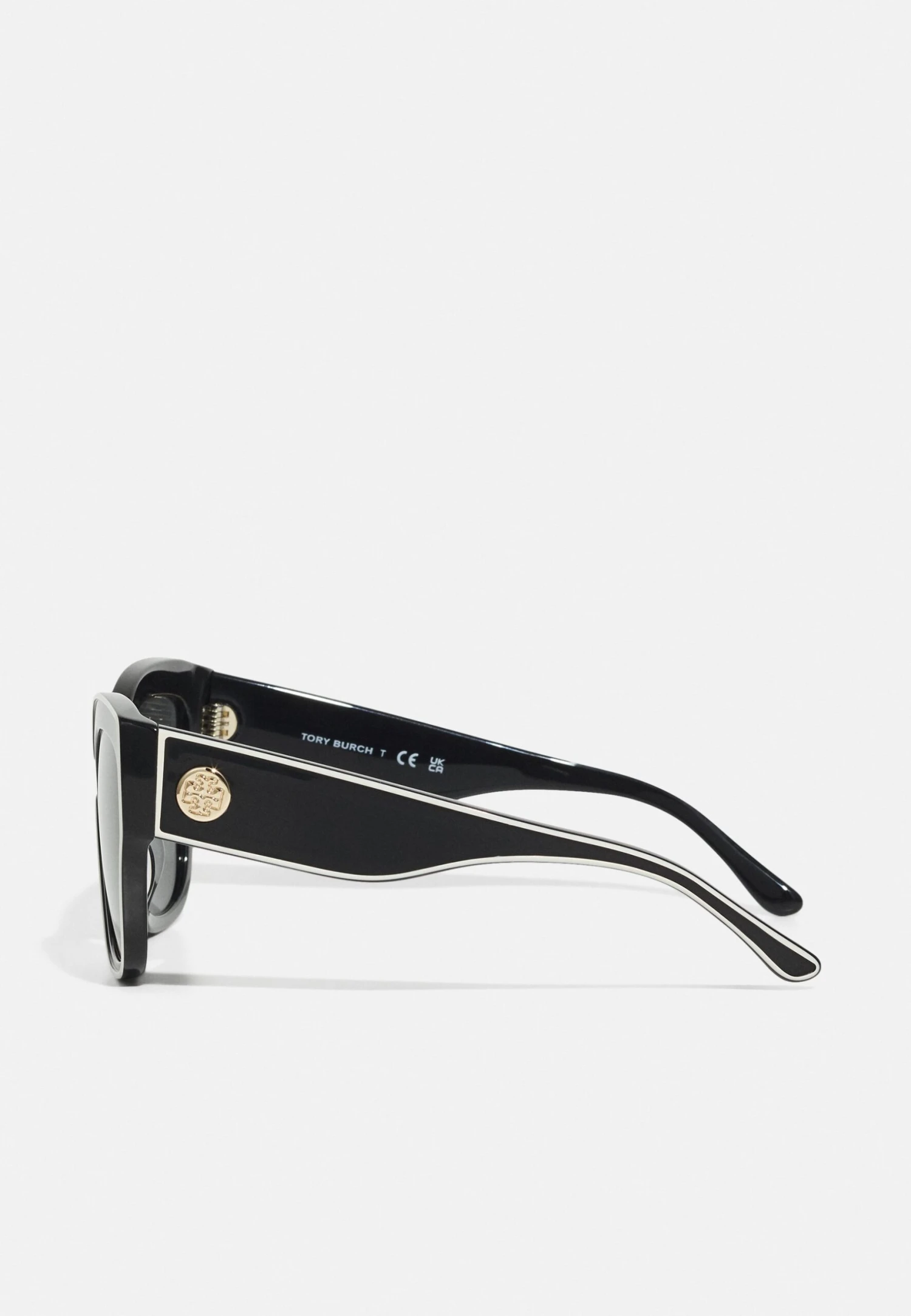 Tory Burch Sunglasses - Black With Ivory Piping 3 Tory Burch Sunglasses - Black With Ivory Piping - Image 3