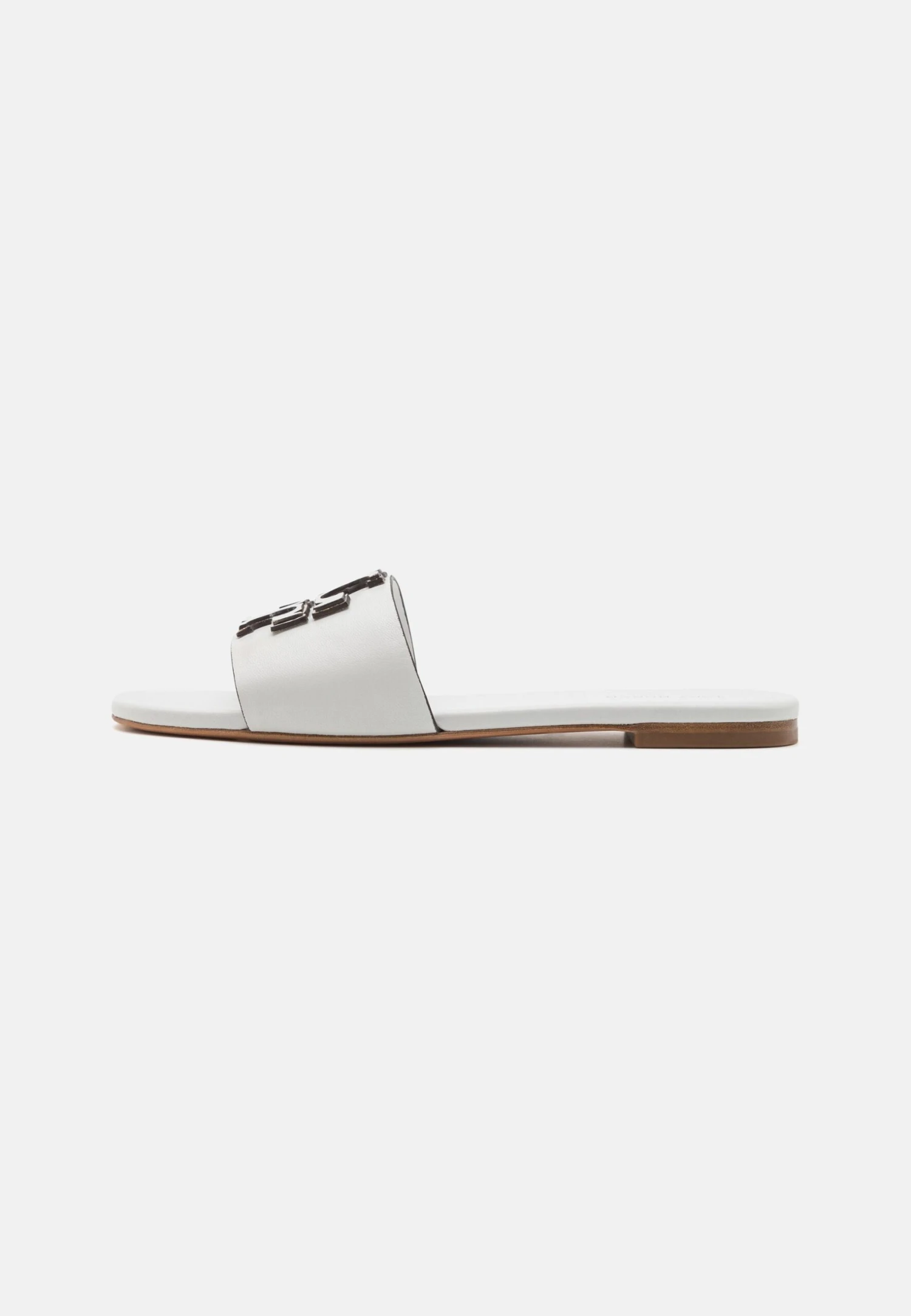 Tory Burch Double Stack Logo Slide - Mules - Gardenia 2 Tory Burch Double Stack Logo Slide - Mules - Gardenia - Image 2