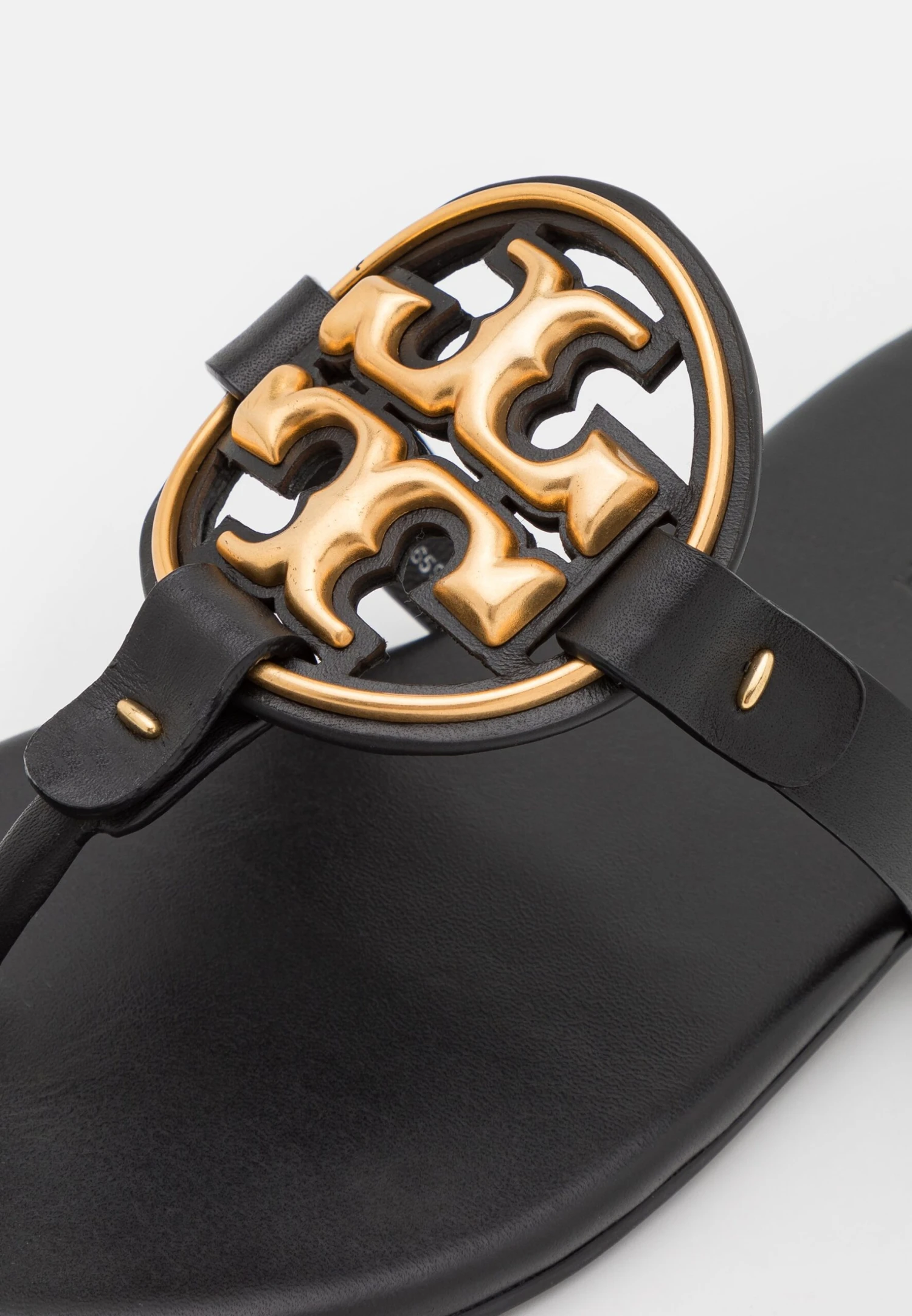 Tory Burch Metal Miller Soft - T-Bar Sandals - Perfect Black 7 Tory Burch Metal Miller Soft - T-Bar Sandals - Perfect Black - Image 7