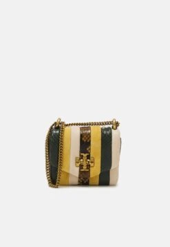 Tory Burch Kira Exotic Stripe Nano Bag - Across Body Bag - Yellow/Multi