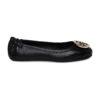 Tory Burch Black Leather Claire Ballet Flats