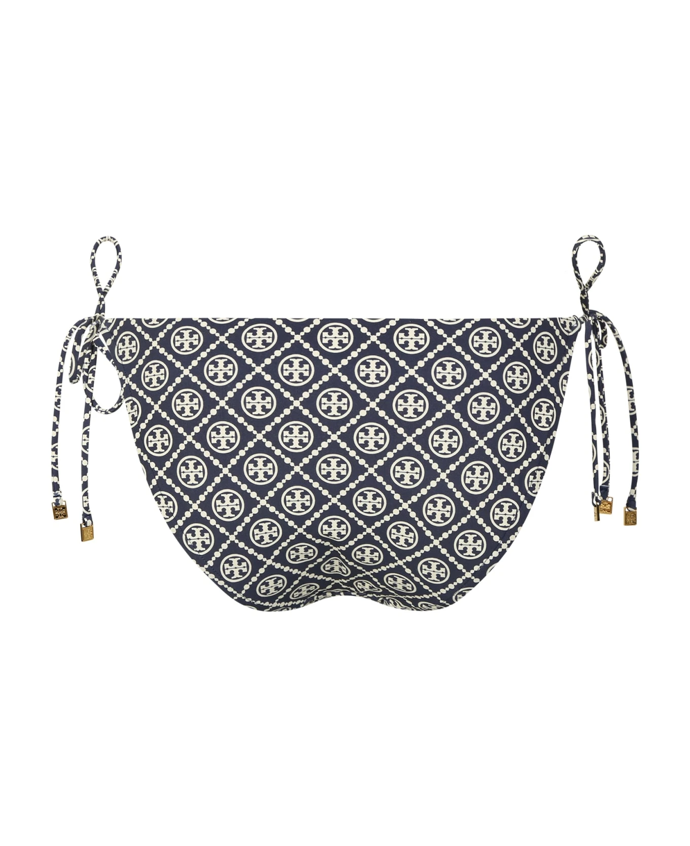 Tory Burch Blue Monogram Print Bikini Bottoms 2 Tory Burch Blue Monogram Print Bikini Bottoms - Image 2