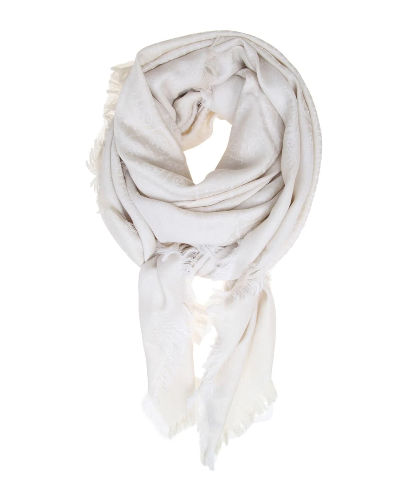 Tory Burch Sciarpa Monogram Jacquard 1 Tory Burch Sciarpa Monogram Jacquard