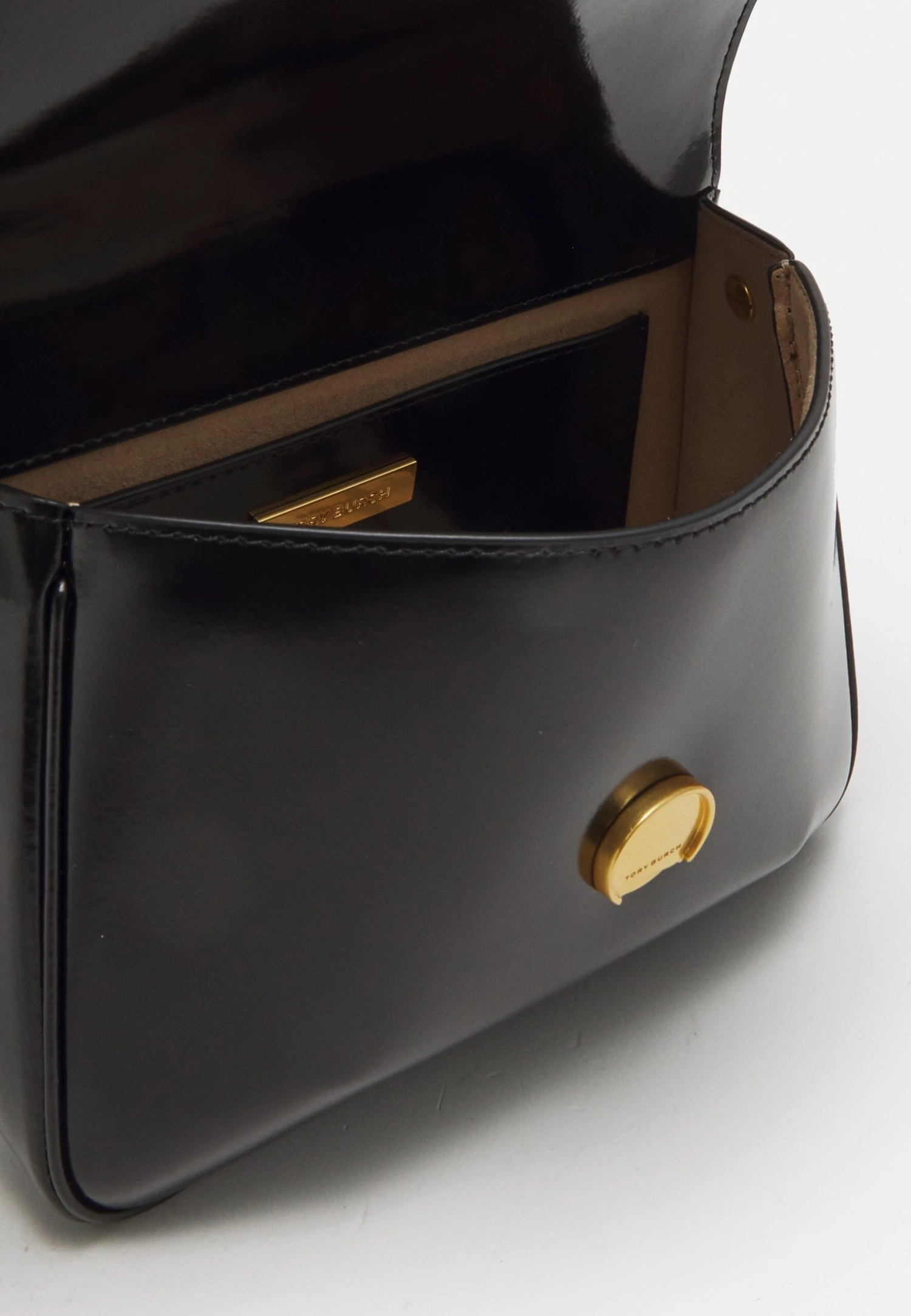 Tory Burch Robinson Spazzolato Convertible Shoulder Bag - Across Body Bag - Black 3 Tory Burch Robinson Spazzolato Convertible Shoulder Bag - Across Body Bag - Black - Image 3