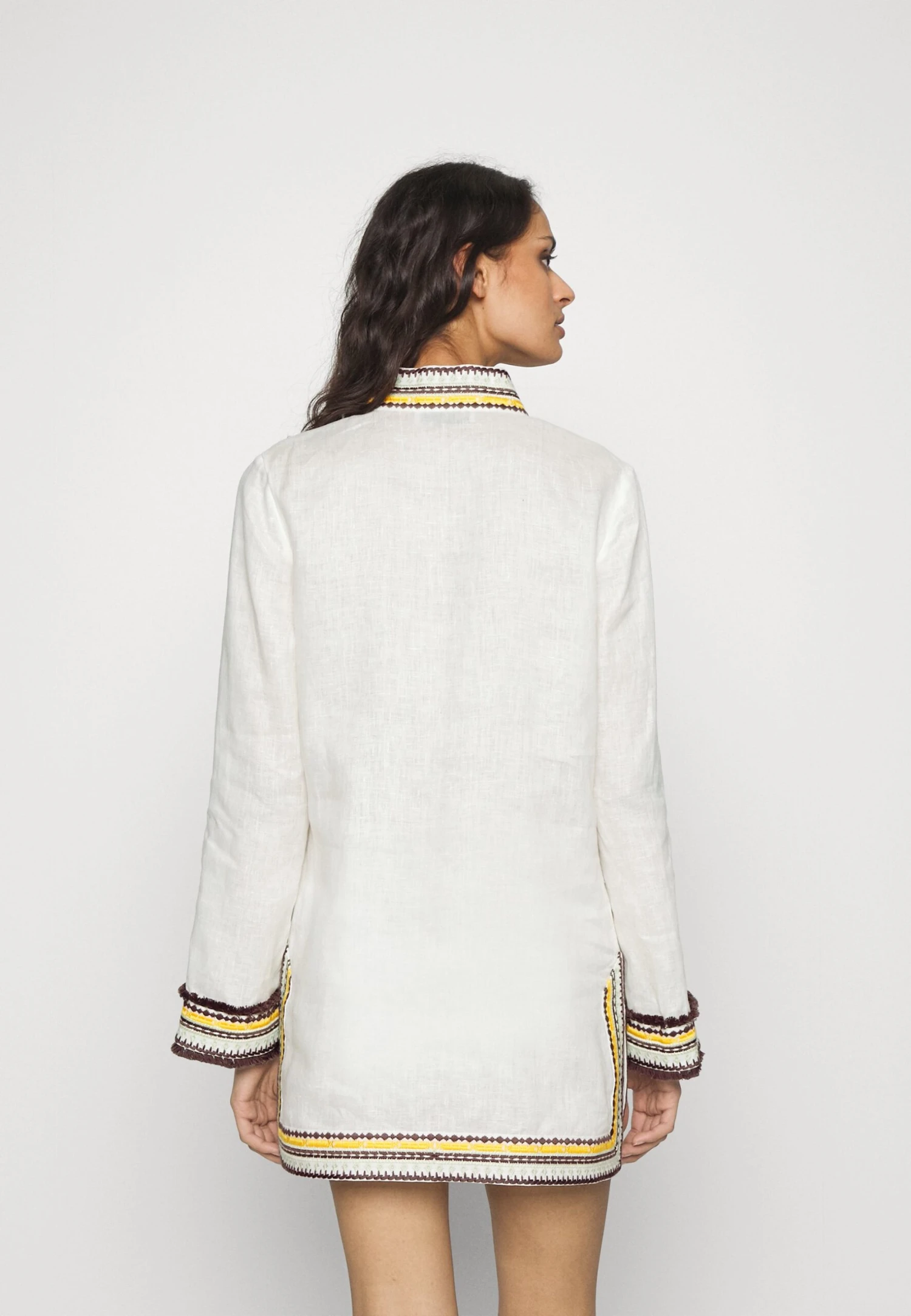 Tory Burch Embroidered Tory Tunic - Beach Accessory - Ivory 3 Tory Burch Embroidered Tory Tunic - Beach Accessory - Ivory - Image 3
