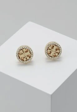 Tory Burch Logo CircleEarring - Earrings - Gold-Coloured