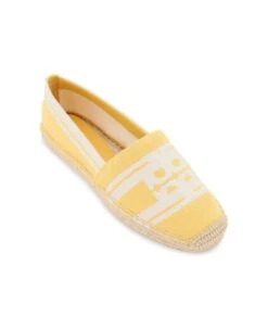 Tory Burch Striped Espadrilles With Double T 8 Tory Burch Striped Espadrilles With Double T -Tory Burch a3986791f7deb269861fc11f5a54d6a5