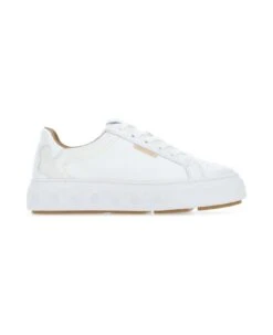 Tory Burch White Leather Ladybug Sneakers