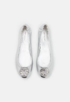 Tory Burch Minnie Travel Ballet - Ballet Pumps - Silver 11 Tory Burch Minnie Travel Ballet - Ballet Pumps - Silver -Tory Burch a44bf732ecd84a0783077585192b53af