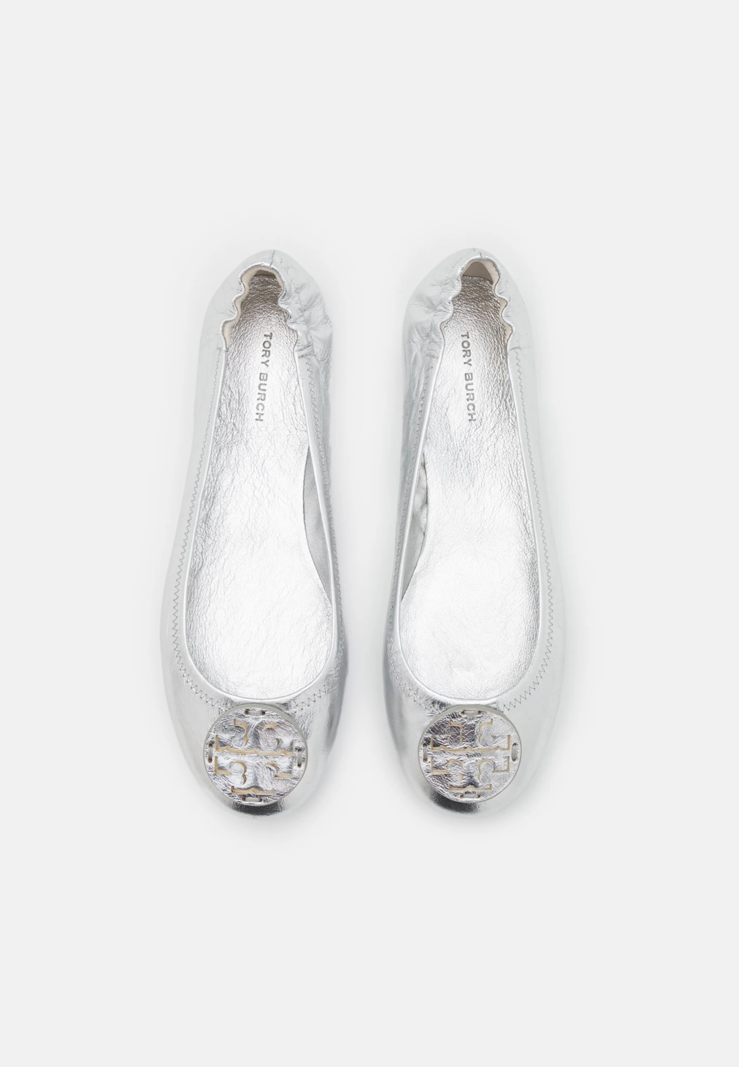 Tory Burch Minnie Travel Ballet - Ballet Pumps - Silver 5 Tory Burch Minnie Travel Ballet - Ballet Pumps - Silver - Image 5