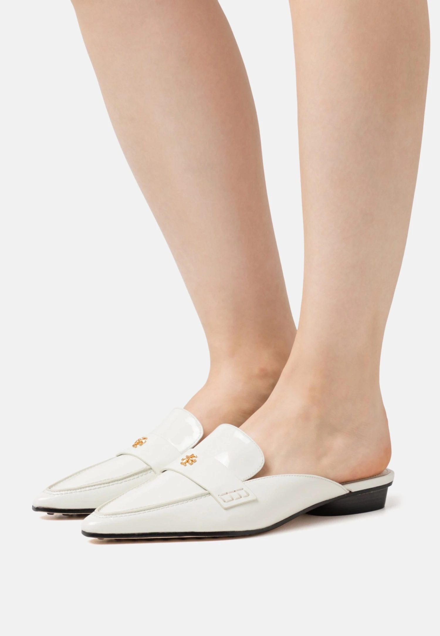 Tory Burch Pointed Ballet Loafer Mule - Mules - Pearl 1 Tory Burch Pointed Ballet Loafer Mule - Mules - Pearl