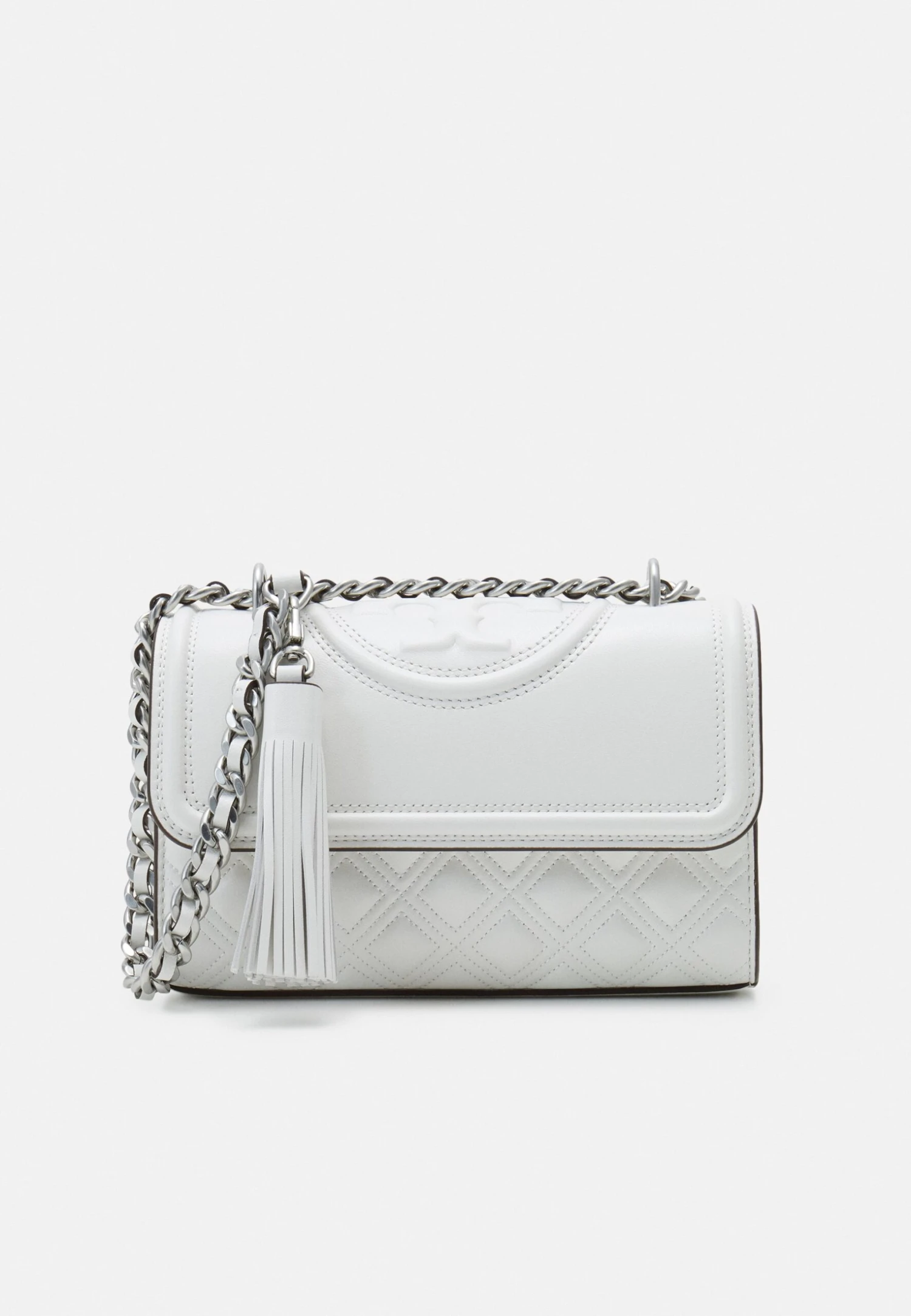Tory Burch Fleming Small Convertible Shoulder - Across Body Bag - Blanc/Silver-Coloured 1 Tory Burch Fleming Small Convertible Shoulder - Across Body Bag - Blanc/Silver-Coloured