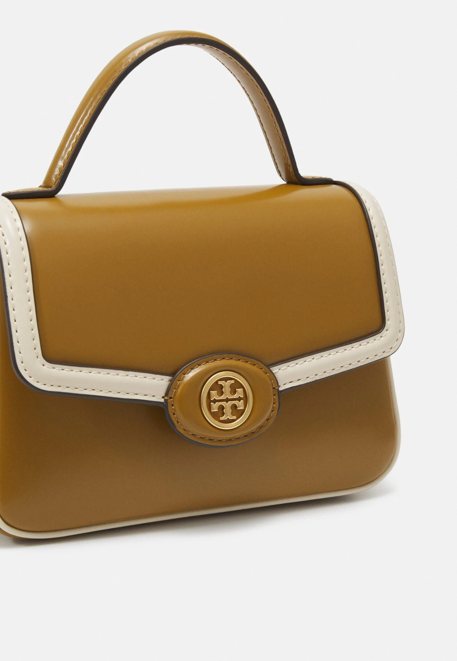 Tory Burch Robinson Color-Block Small Top-Handle Bag - Across Body Bag - Cumin 4 Tory Burch Robinson Color-Block Small Top-Handle Bag - Across Body Bag - Cumin - Image 4