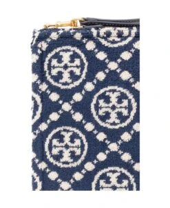 Tory Burch Blue T Monogram Terry Clutch Bag 9 Tory Burch Blue T Monogram Terry Clutch Bag -Tory Burch a8f8b233552ec200a763c862cf45aef6