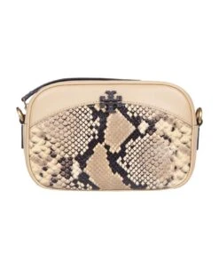 Tory Burch Mcgraw Camera Bag In Camel Color Leather