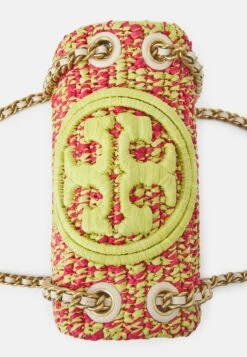 Tory Burch Small Fleming Soft Crochet Convertible Shoulder Bag - Handbag - Exotic Red/Green Citrine -Tory Burch acdc78500e574c749d8233abf6de747b
