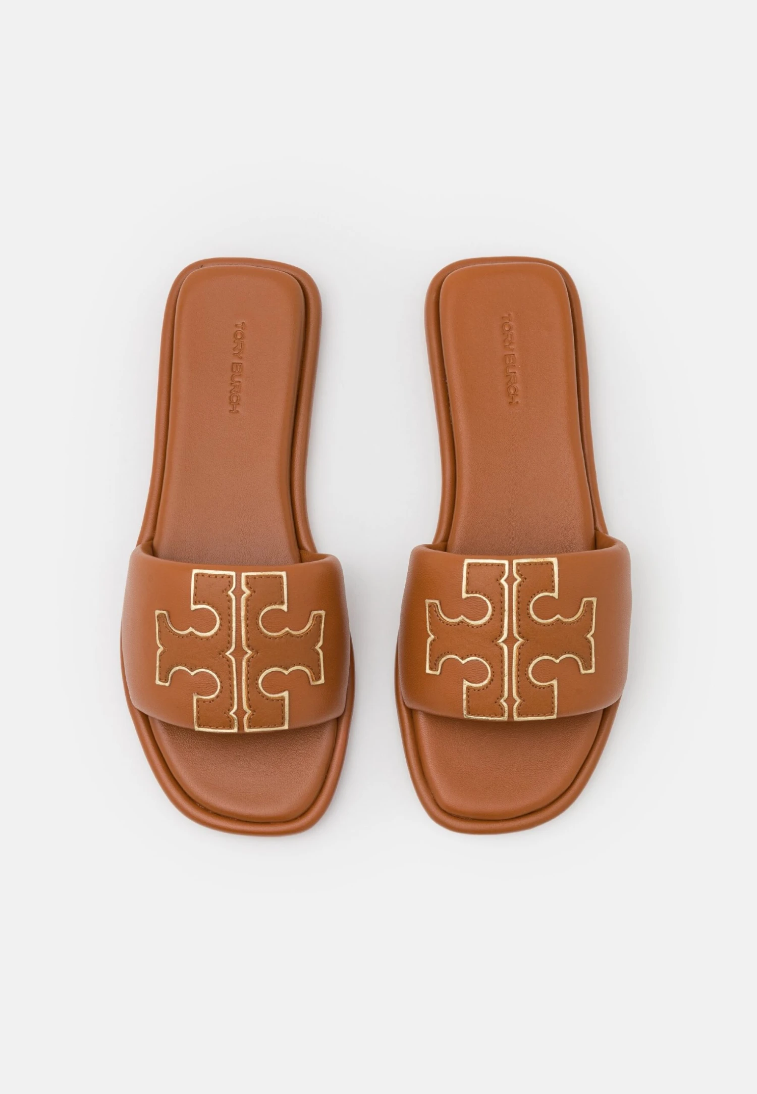 Tory Burch Double T Sport Slide - Mules - Miele/Gold 5 Tory Burch Double T Sport Slide - Mules - Miele/Gold - Image 5