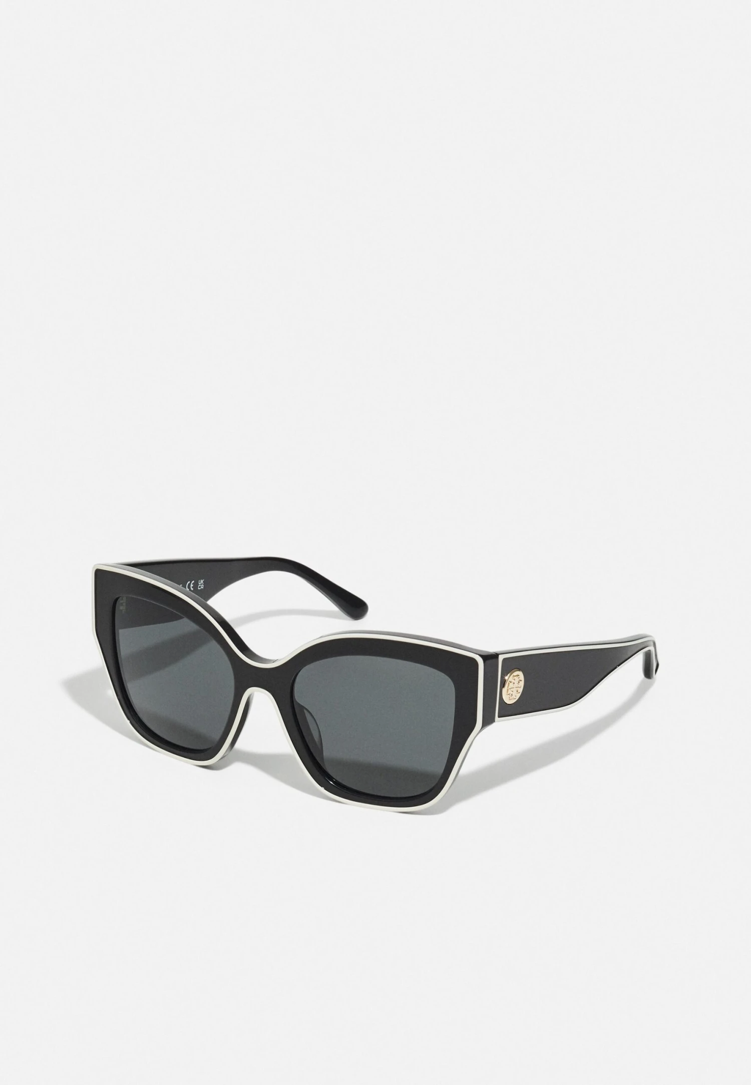 Tory Burch Sunglasses - Black With Ivory Piping 1 Tory Burch Sunglasses - Black With Ivory Piping