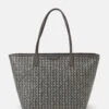 Tory Burch Basketweave Tote Set - Handbag - Grey Melange