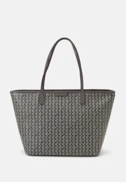 Tory Burch Basketweave Tote Set - Handbag - Grey Melange