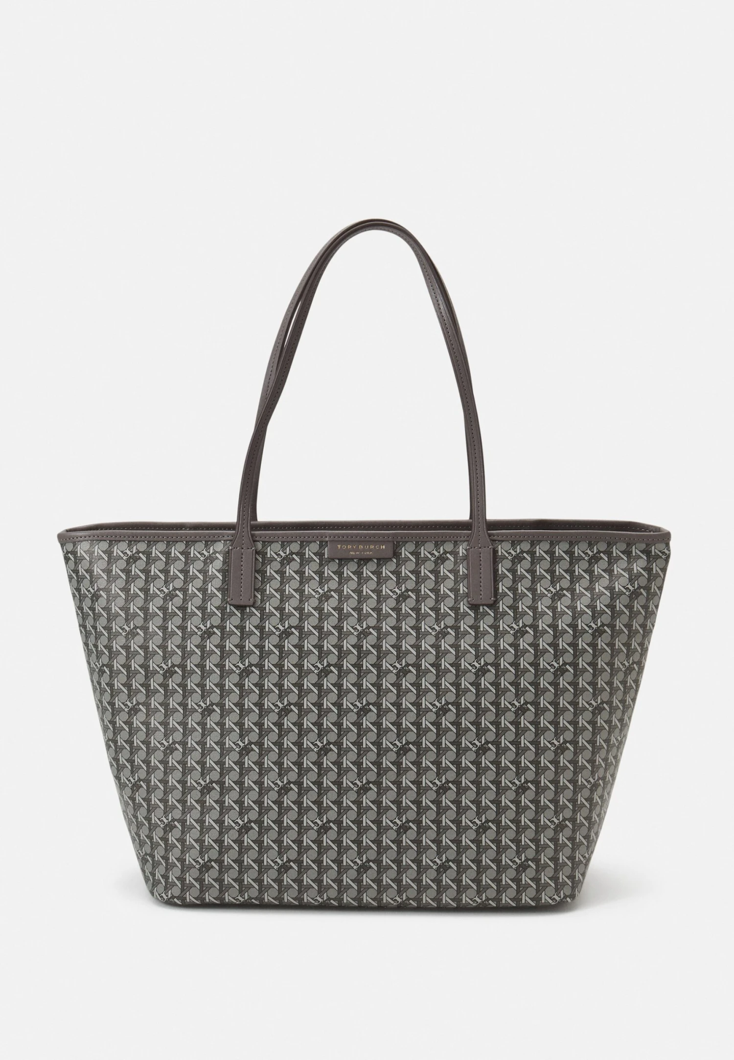 Tory Burch Basketweave Tote Set - Handbag - Grey Melange 1 Tory Burch Basketweave Tote Set - Handbag - Grey Melange