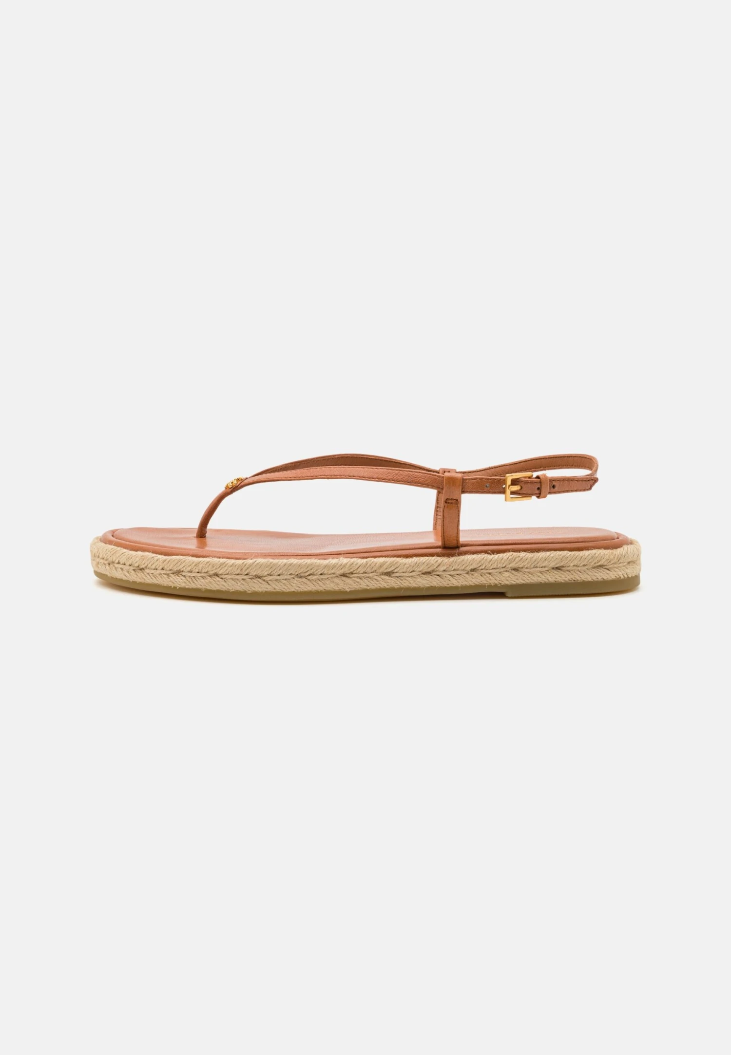 Tory Burch Delicate Logo Thong - T-Bar Sandals - Tan 1 Tory Burch Delicate Logo Thong - T-Bar Sandals - Tan