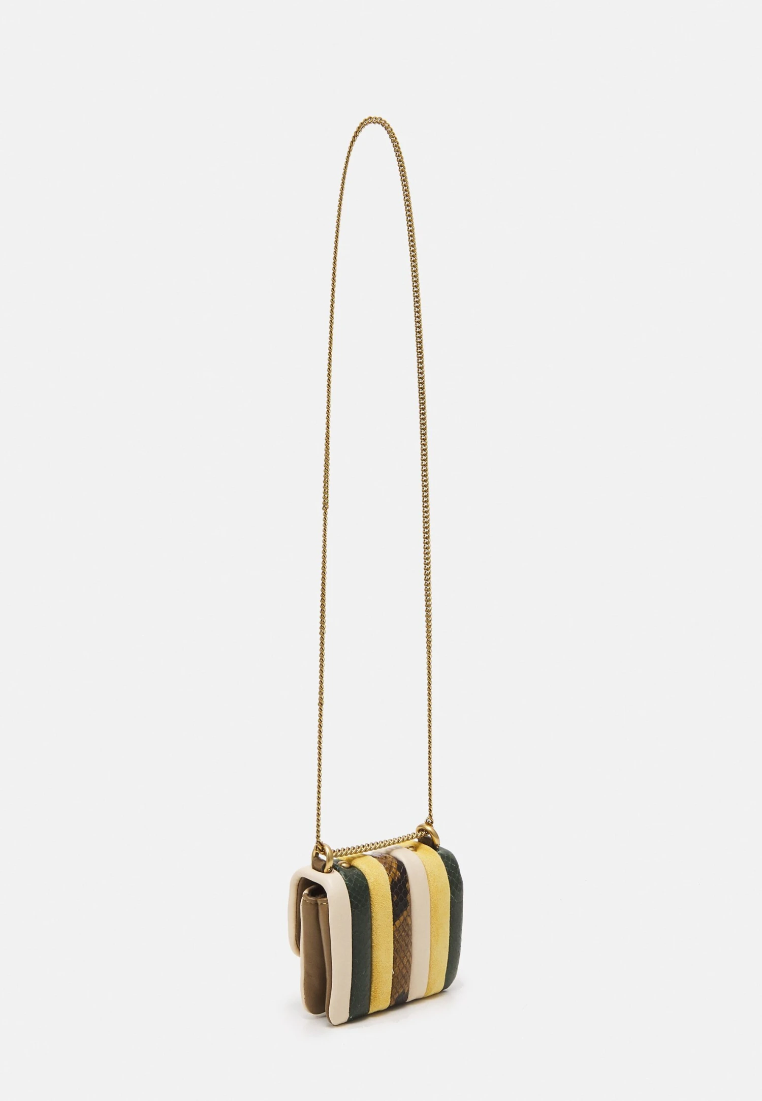 Tory Burch Kira Exotic Stripe Nano Bag - Across Body Bag - Yellow/Multi 2 Tory Burch Kira Exotic Stripe Nano Bag - Across Body Bag - Yellow/Multi - Image 2