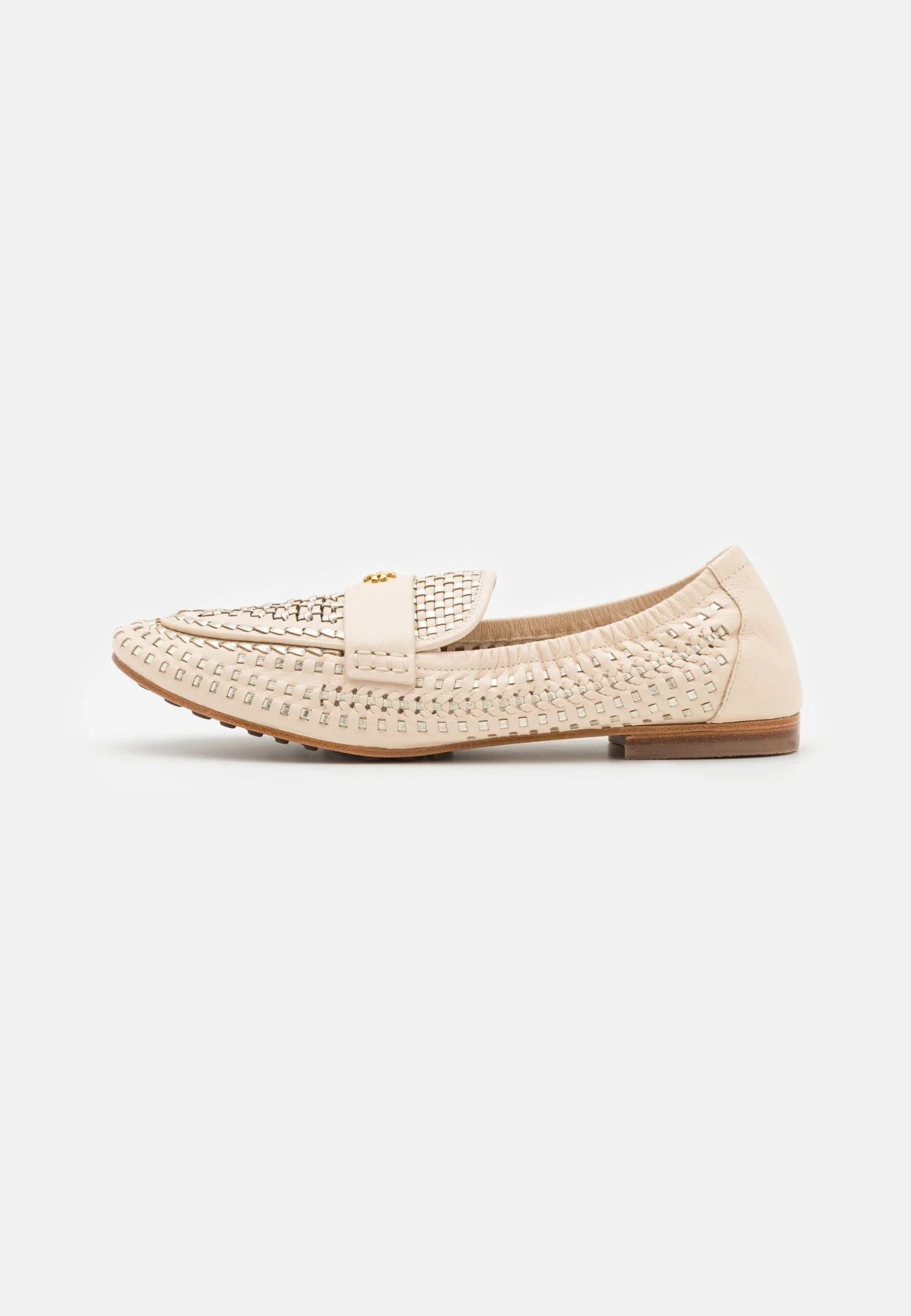 Tory Burch Woven Loafer - Slip-Ons - Brie/Spark Gold 2 Tory Burch Woven Loafer - Slip-Ons - Brie/Spark Gold - Image 2