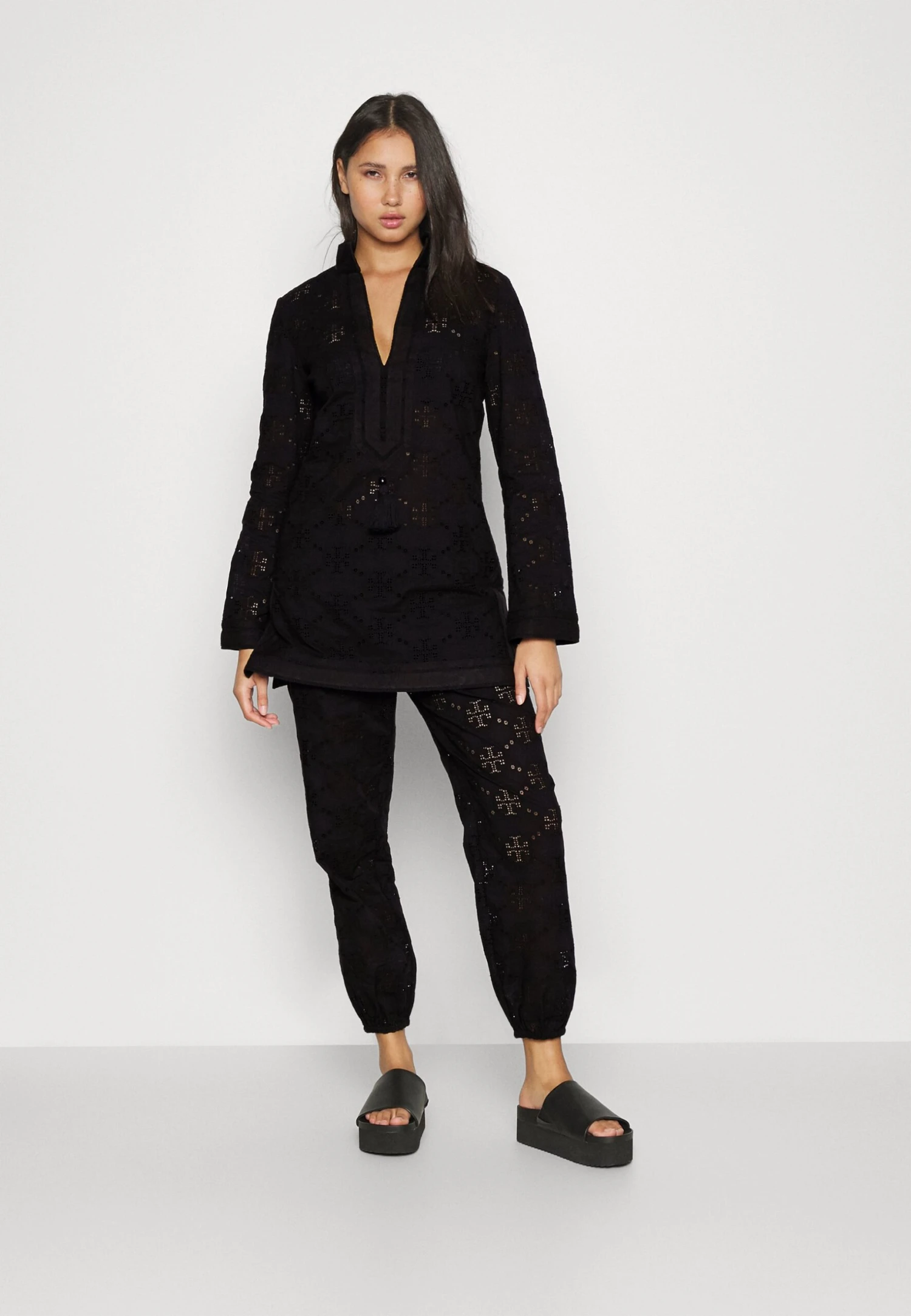 Tory Burch Tory Tunic - Beach Accessory - Black 2 Tory Burch Tory Tunic - Beach Accessory - Black - Image 2