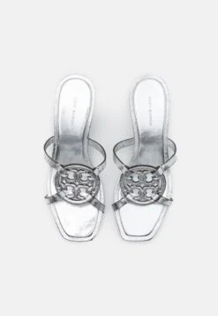 Tory Burch Geo Miller Low Heel - Heeled Mules - Silver 11 Tory Burch Geo Miller Low Heel - Heeled Mules - Silver -Tory Burch d1d36b72230b428590847a1a8e6d9c63