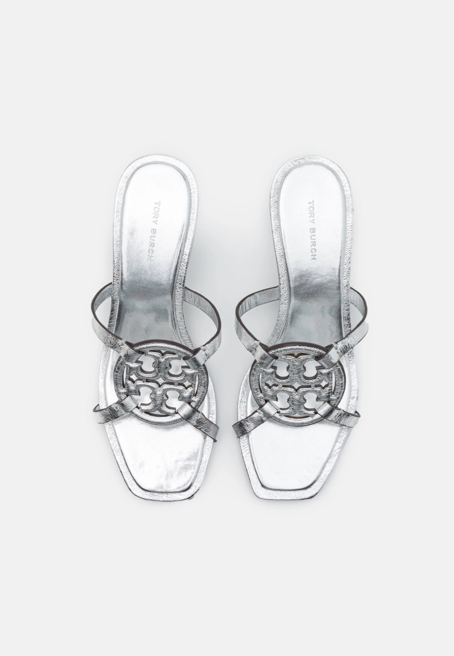 Tory Burch Geo Miller Low Heel - Heeled Mules - Silver 5 Tory Burch Geo Miller Low Heel - Heeled Mules - Silver - Image 5